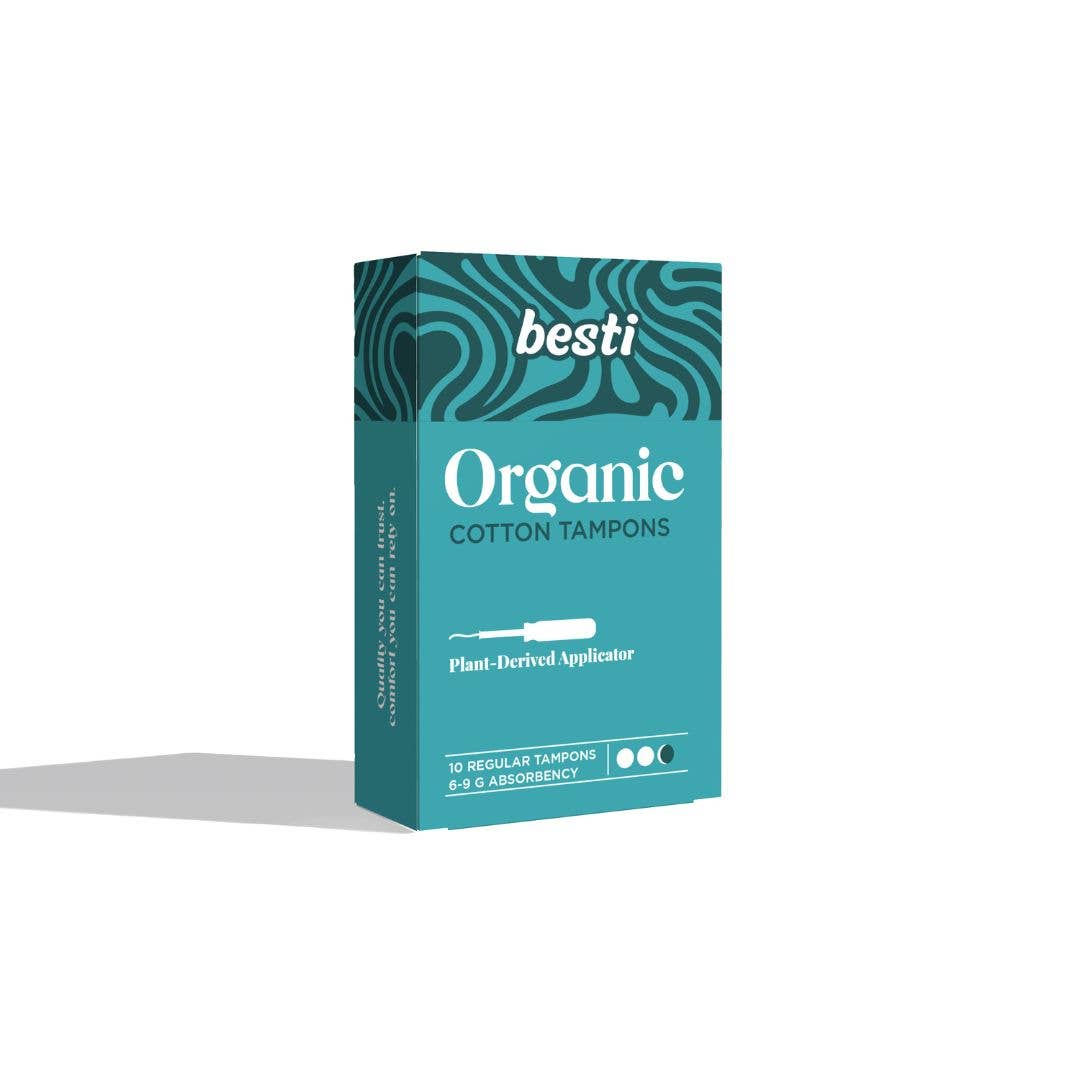 100% Organic Cotton Regular Tampons (10 Count) image 0