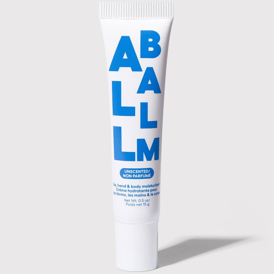 Tube of ABALLM on a light gray background