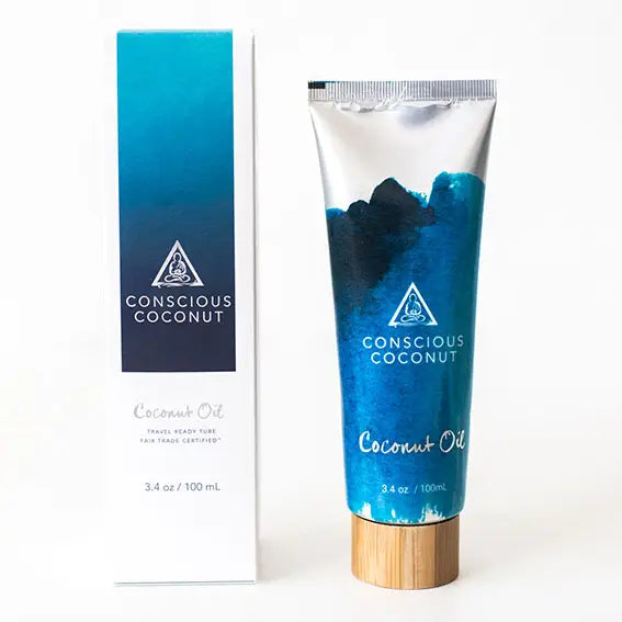 Conscious Coconut Coconut Oil, 3.4 Oz Travel Size Tube image 0