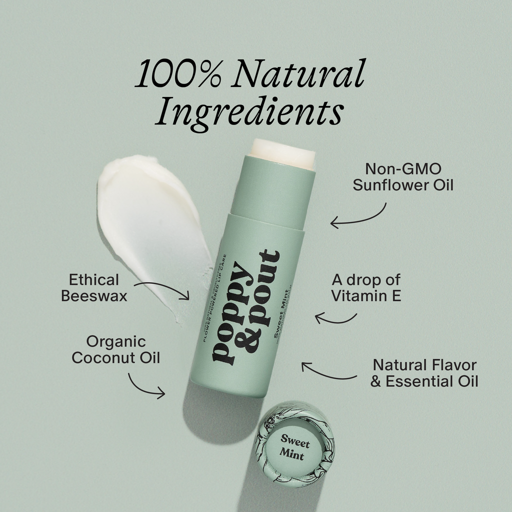Poppy & Pout - Lip Balm, Sweet Mint