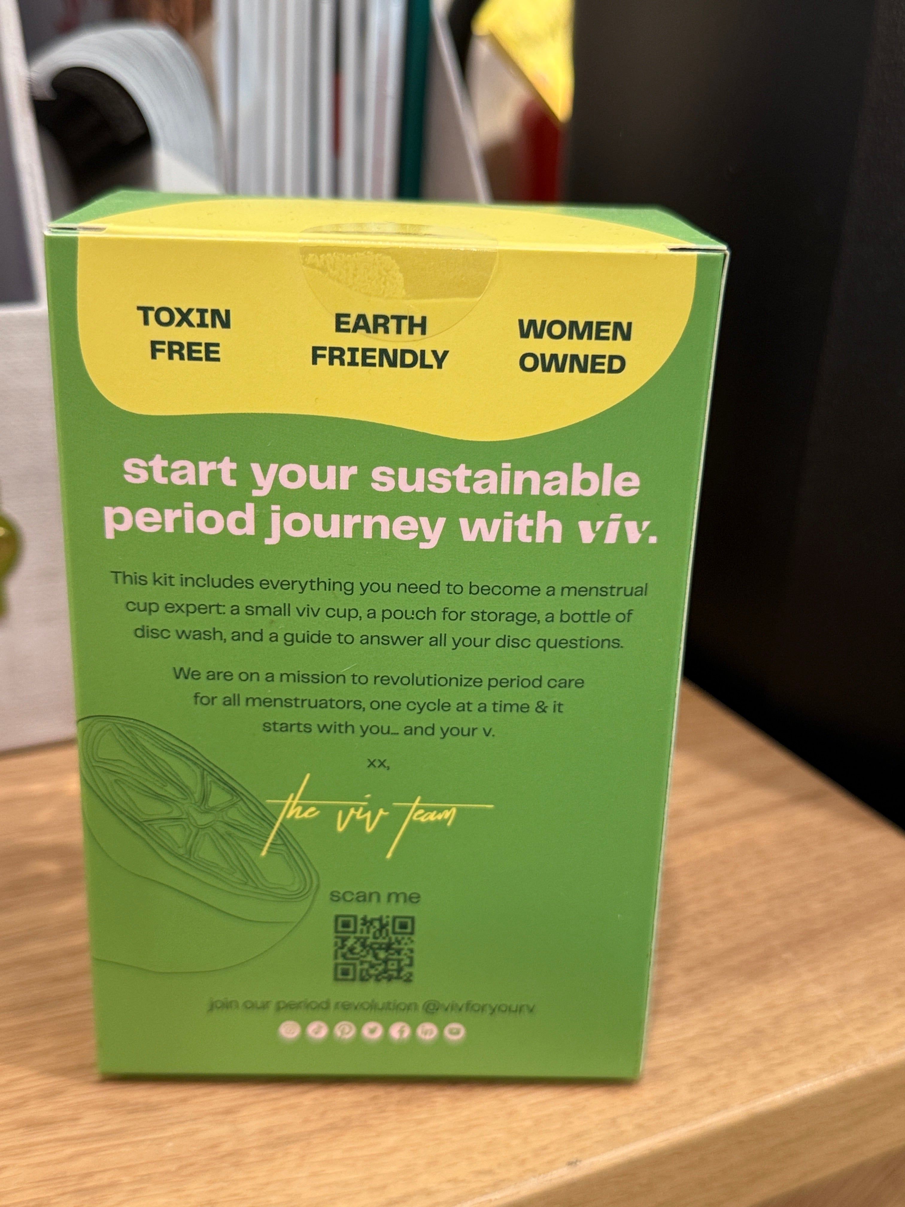 Viv menstrual cup starter kit