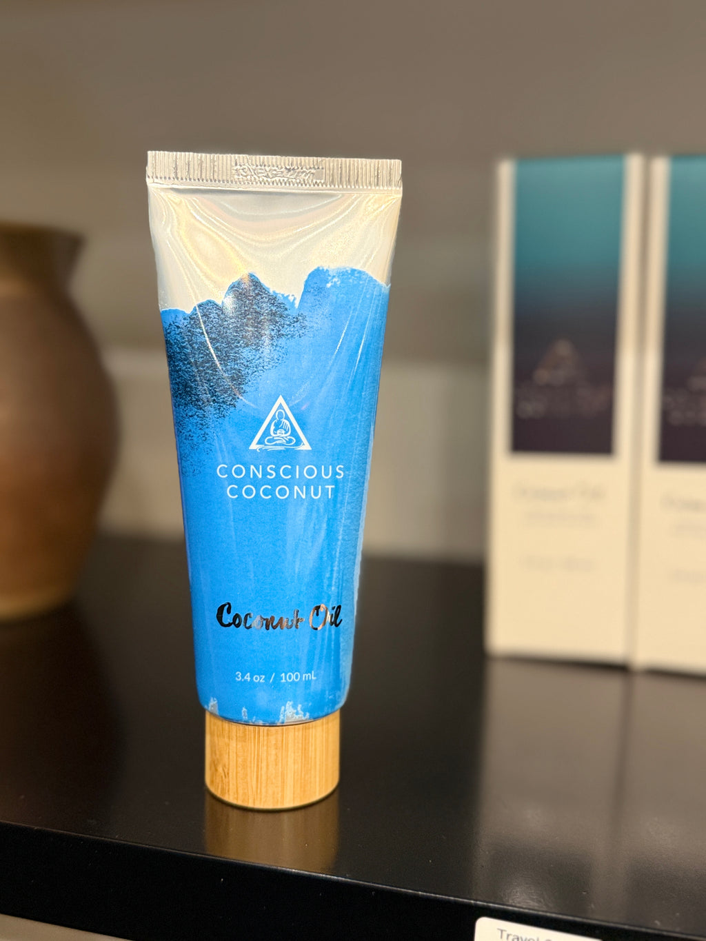 Conscious Coconut Coconut Oil, 3.4 Oz Travel Size Tube