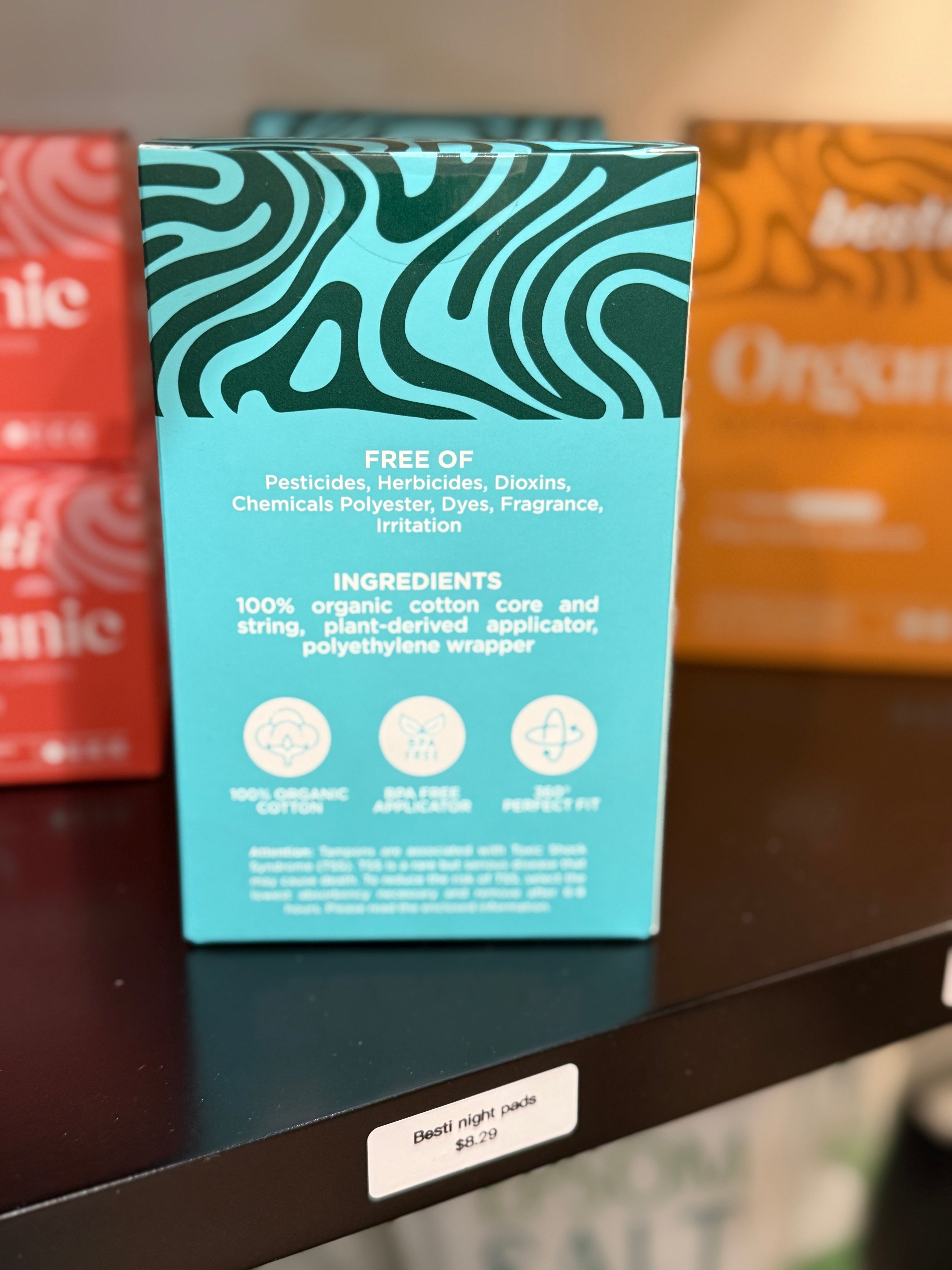 100% Organic Cotton Regular Tampons (10 Count)