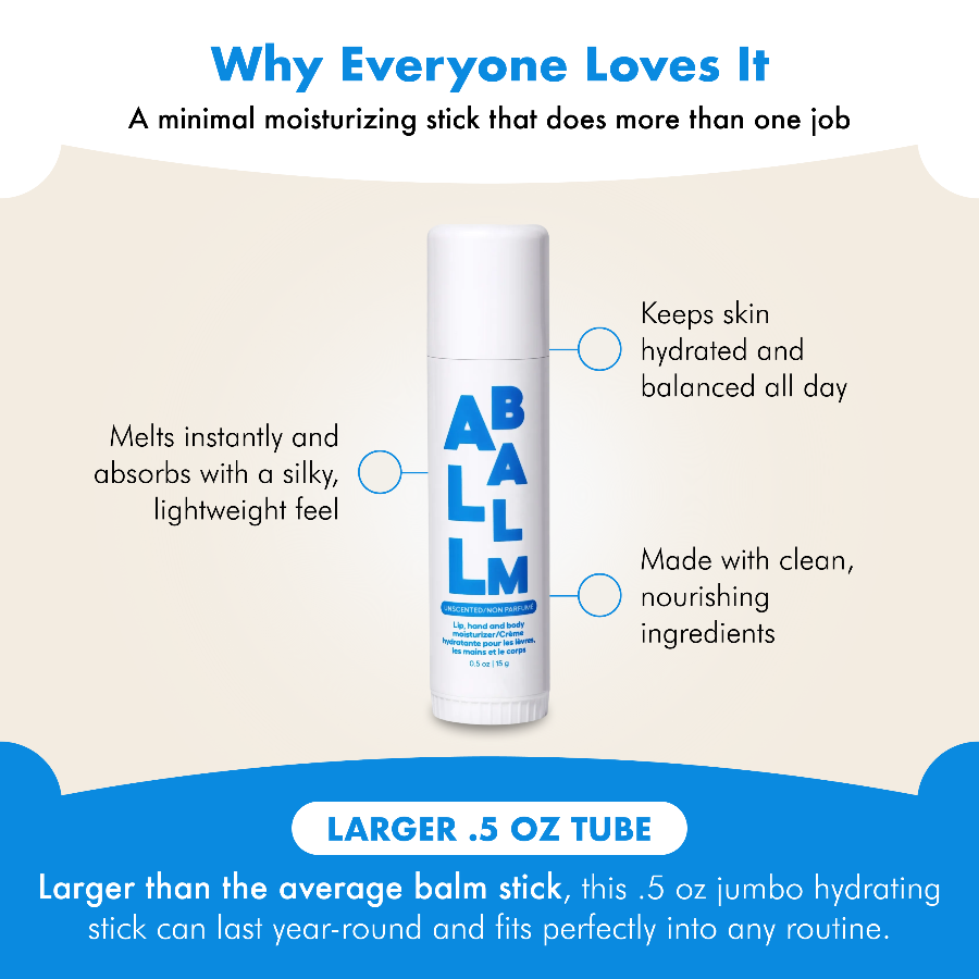 Product packaging with text highlighting features and benefits on a beige background