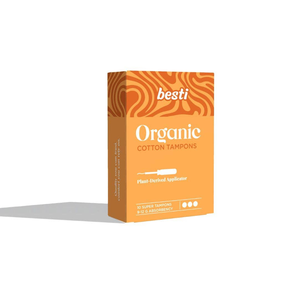 100% Organic Cotton Super Tampons (10 Count) image 0